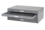 Paramount  5 Drawer Deluxe Flat File - Gray