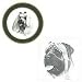 Mastiff 10' Green Plate, Porcelain by Rosalinde (10' diameter)