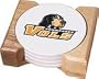 University of Tennessee Lady Vols Smokey 4 Absorbent Coaster Gift Set With Wooden Holder