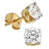 Certified 18kt. Gold, 1 ct. tw. Sitara Diamond Earrings - B0000ZPX1Q