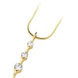 Stunning! 14k Yellow-gold 1/2 CT TW Moissanite Pendant-necklace