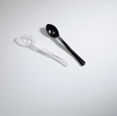 PETITES 4.2" CLEAR PLASTIC TASTING SPOON (MINI) WNA 500 CS 5/100