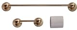 Dollhouse Miniature Towel Bar & Toilet Paper