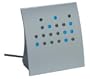 Powers of Two Clock: Crystal Blue and Chrome Version