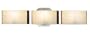 Eurofase BR-3DAK-2N Dakota 3-Light Bathbar, Satin Nickel/White