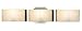 Eurofase BR-3DAK-2N Dakota 3-Light Bathbar, Satin Nickel/White