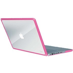 iLuv Dual Material Skin for Apple MacBook Pro15 Inch - Pink (iCC1205PNK)