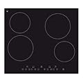 Baumatic HHC605 590mm Frameless Ceramic Hob in Black