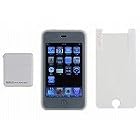 iPod touch 2nd用クリアシリコンジャケットバリュー3点セット（ホワイト）[UAMASF03WH]