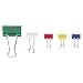 Binder Clips, Medium, Green/White/Yellow/Blue/Red, Sold as 1 pack