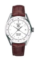TAG Heuer Watches, Tag Heuer Carrera Mens Brown Strap Silver Dial Stainless Steel Automatic Dual Time Zone Watch WV2116.FC6181, Mens Watches, Mens TAG Heuer Watches