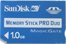 SanDisk 1GB MemoryStick Pro Duo (SDMSPD-1024-A10) - Retail Package