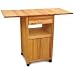 Drop Leaf Kitchen Cart (Natural) (44L x 21W x 35.5H (when extended))
