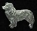 Pewter Border Collie Pin