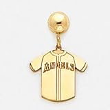 14K Los Angeles Angels Jersey Ball Post Earrings