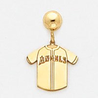 14K Los Angeles Angels Jersey Ball Post Earrings