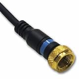 Cables To Go Velocity Mini-Coax - Antenna cable - F connector (M) - F connector (M) - 6 ft - coaxial - blue