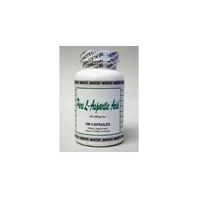 Montiff Pure L-Aspartic Acid, 500mg - 100Capsules