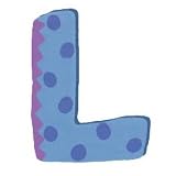 Wooden Letter - L - Bright