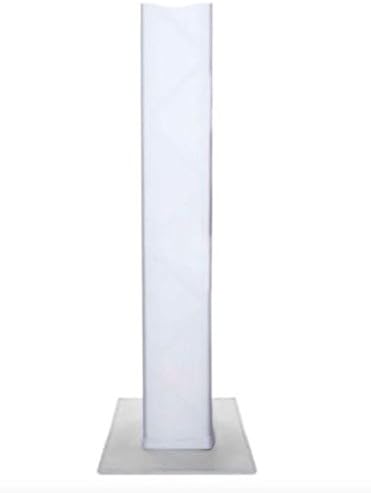 Embroze (2 Pack) 6 Foot White Totem/Lighting Truss Stand Scrim Cover Sleeve Sock Free Waterproof Carrying CASE (6.56ft)