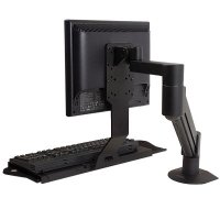7509 - LCD data entry arm with flip-up keyboard