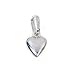 14K White Gold Heart I Love You Pendant Jewelry Charm