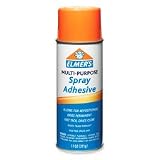 Elmer's Products Inc Products - Spray Adhesive, Multipurpose, Acid-free, 11 oz., Clear - Sold as 1 EA - Spray adhesive is specially formulated for mounting items to a variety of surfaces, including plastics. Dries fast and clear. Sprays wide to cover large areas. Acid-free and photo-safe spray adhesive delivers a temporary bond and resists bleed-through for professional results.