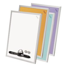 Sanford Magnetic Dry Erase Board, Aluminum Frame,8-1 2x11,White by Sanford