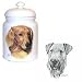 Airedale Terrier Cookie Jar, Porcelain by Rosalinde (10' X 7')