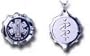 SOS Emergency Medical ID Pendant, stainless steel