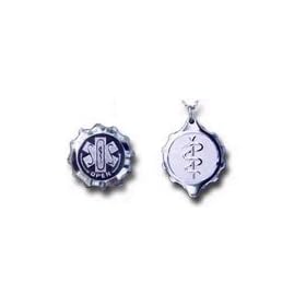 SOS Emergency Medical ID Pendant, stainless steel