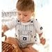 Baby : LeTop Sand n' Shore Shirt & Stripe Woven Shortall - 24m