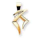 14k Diamond slide