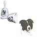 Border Collie Bell, Porcelain by Rosalinde (5.5' x 4')