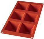 Lekue Silicone 6-Cup Pyramid Pan