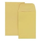 Kraft Coin/Small Parts Envelopes, 20-lb., Size #3, 2-1/2 x 4-1/4, 500/Box (QUA50260)