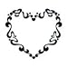 FUNKY HEART Temporary Tattoo 2x2