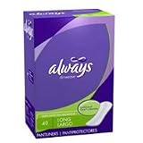 Always CleanWeave Pantiliners Pantiprotectores, Unscented, Large - 40/ Pack, 6 Packs