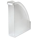 Leitz Plus Magazine File Extra Capacity with Adjustable Spine Label Holder A4 Clear Ref 24760003