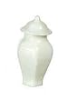 Dollhouse Miniature White Porcelain Ginger Jar