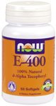 E-400 by NOW Foods - Vitamins (400 IU - 50 Softgels)