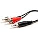 Cables Unlimited AUD-1200-25 Stereo 3.5mm To 2 RCA Cable (25 feet, Black)