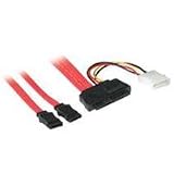 Cables to Go 10241 1m SAS 29-pin to 2 SATA/4-pin Power Cable (Red)