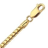 14k Yellow Gold 22 Inch X 3.3 mm Franco Chain Necklace