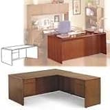 92000 Series Left Return for 'L' Workstation, 3/4 Height Pedestal, Henna Cherry (HON92716LJJ)