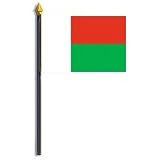 Madagascar Flag Rayon On Staff 4 in. x 6 in.