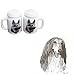 Afghan Hound Large Salt and Pepper Shaker, Porcelain by Rosalinde (4' )