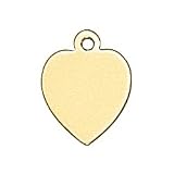 Engravable Heart Disc Charm