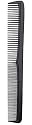 7" Black Styling Comb #52 * Coarse/fine Teeth With Inch Marks * 12 Combs Per Pack