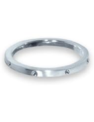 Alex Woo "Sienna" Sterling Silver Round Stacking Ring, Size 7